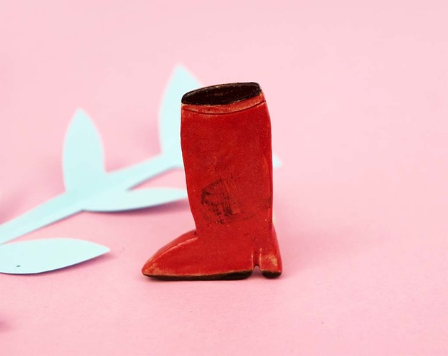 broszki Broszka "Red Boot"