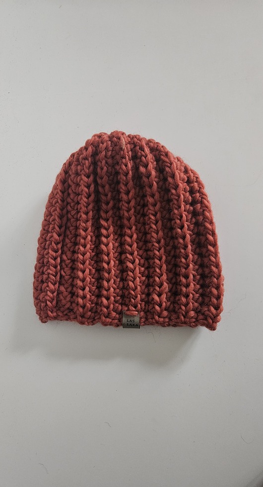 czapki damskie Pomarańczowa Czapka wełniana