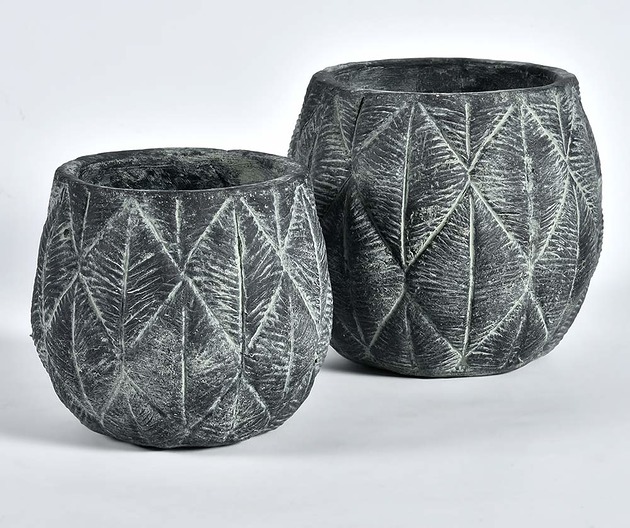 Doniczka osłonka Grigio Old terakota 16x18x18cm Home Design
