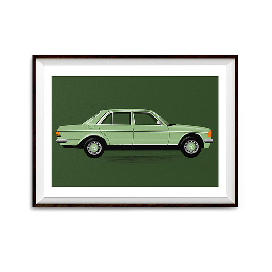 grafiki i ilustracje Mercedes W123