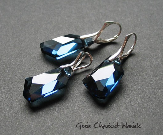 Szafirowy kryształ Swarovski Gosia Chruściel-Waniek