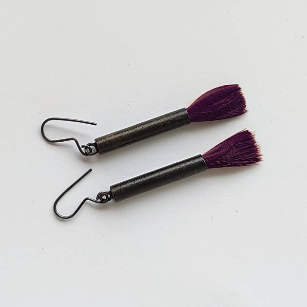 kolczyki z piórami PIÓRKO kolczyki