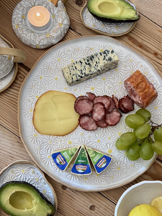 patery i talerze Patera w stokrotki