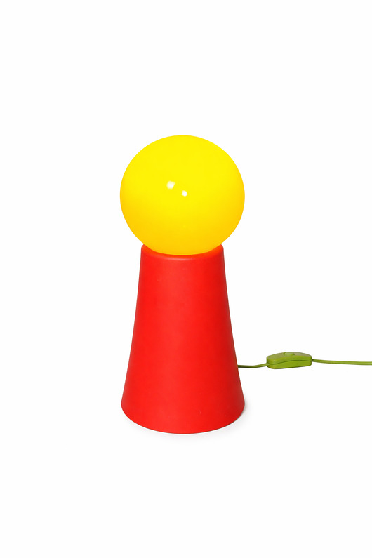 lampy stołowe Lampka Pionek Space Age lata 70.  design vintage