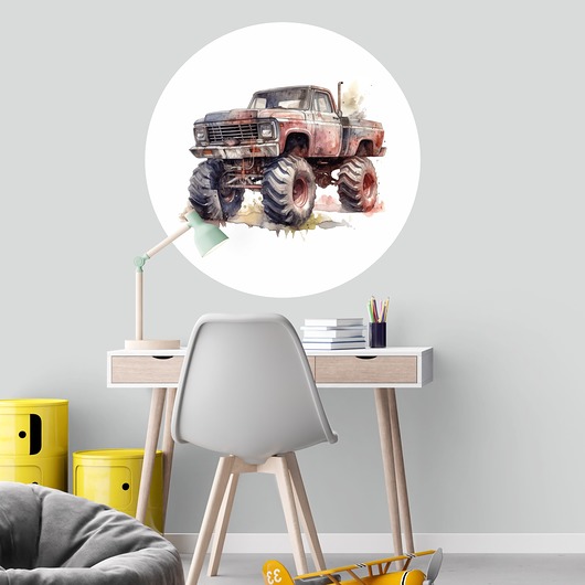 naklejki ścienne do pokoju dziecka Naklejka Monster Truck A22