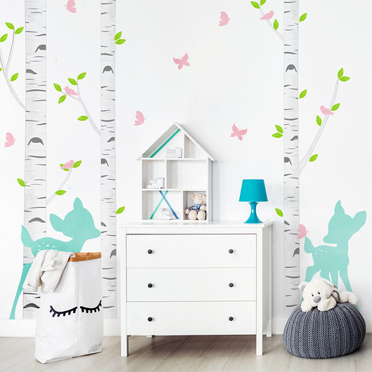 BRZOZY I MIĘTOWE JELONKI DK216 Yoko Design