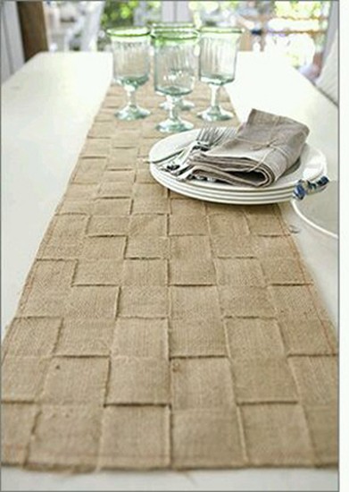 BIEŻNIK -natural burlap- dorota woytasiewicz