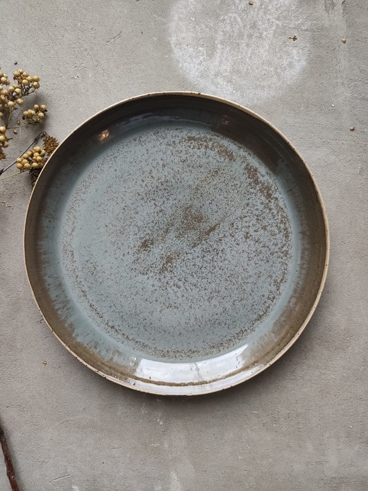 Ceramiczny talerz 26 cm Metalik POTPOTSTUDIO