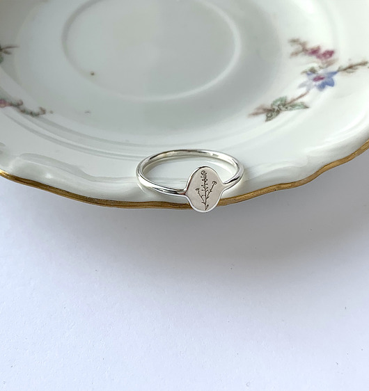 pierścionki srebrne Tasznik- Pierścionek- Srebro- Rośliny