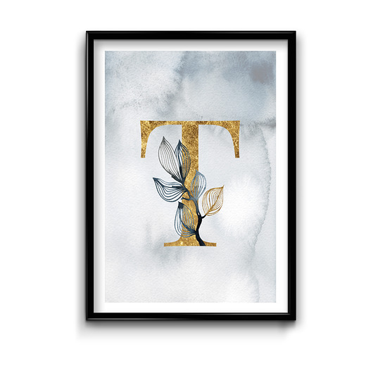 Plakat Litera T  Bury Lis