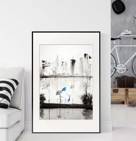 ZAMÓWIENIE  - grafika 50X70 cm Krystyna Siwek Art