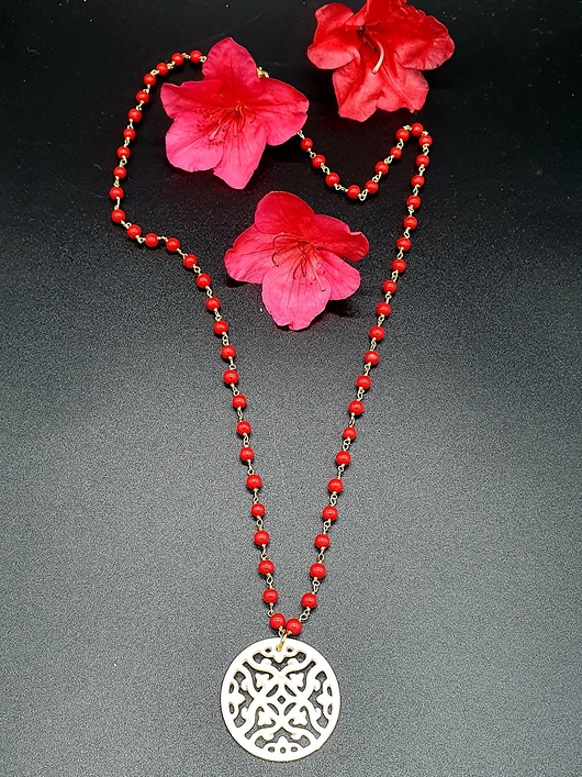 złote naszyjniki Naszyjnik  Mandala