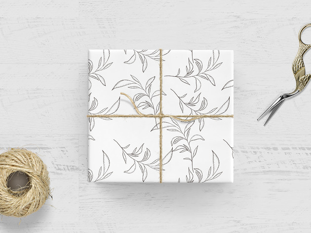 akcesoria różne papier do pakowania - boho gałązki 230w