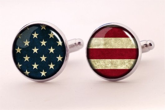Spinki do mankietów FLAGA USA - 0138 EGGinEGG