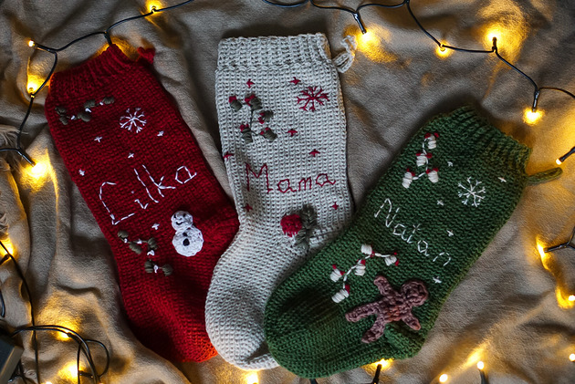 dekoracje świąteczne Personalized Christmas Stocking