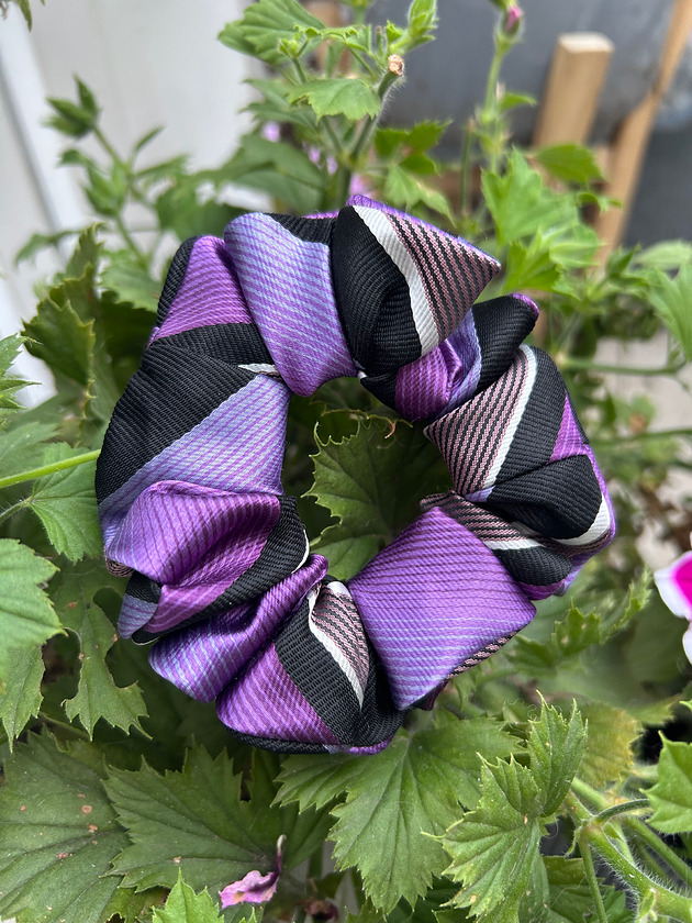 gumki do włosów Jedwabna gumka scrunchie z upcyclingu