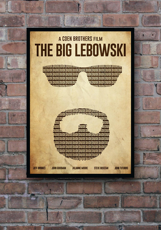 Big Lebowski - plakat minimalmill