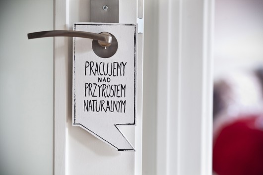 Pracujemy nad przyrostem....Zawieszka na klamkę studio hoho