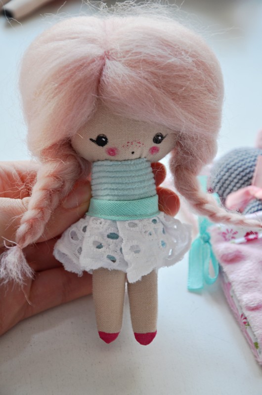 Różowa Zosia mini z misiem Lady Stump