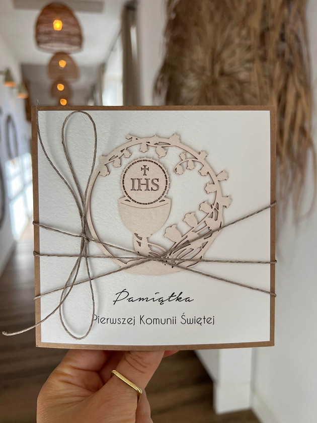 kartki na komunię Kartka na komunię z życzeniami