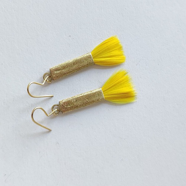 kolczyki z piórami PIÓRKO kolczyki