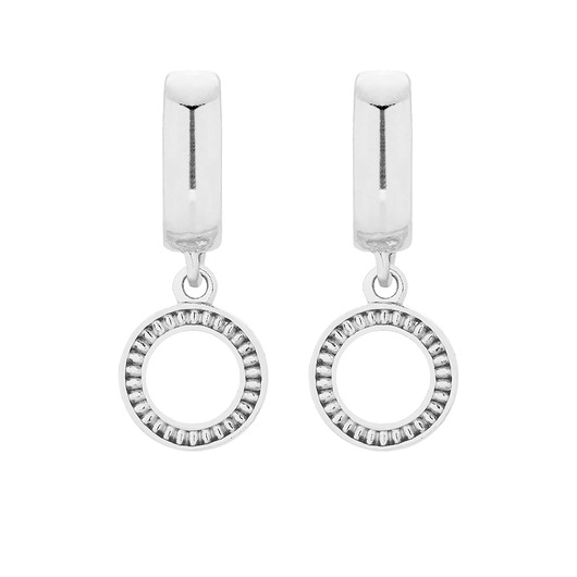 kolczyki srebrne Srebrne kolczyki z ozdobnymi kółeczkami