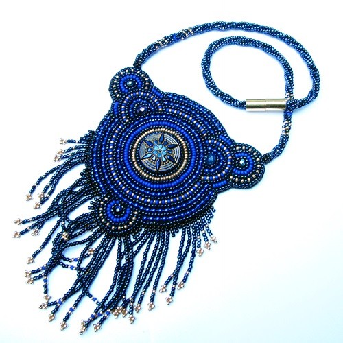 Naszyjnik - Cobalt Blue Magdalena Wojnicz Wroblewska