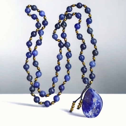 wisiory UNIKATOWY naszyjnik : MALA : sodalit