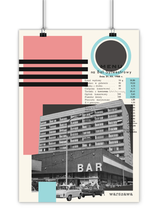 plakaty Plakat Kolaż Bar
