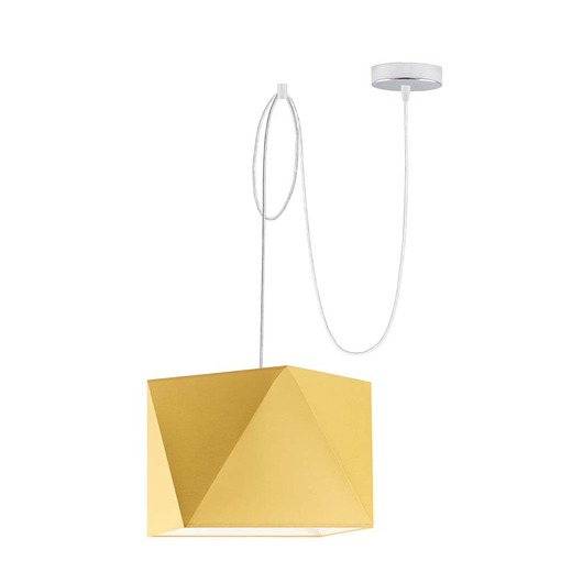 lampy do pokoju dziecka Musztardowa lampa wisząca typu pająk do pokoju dziecka KANO KIDS D1