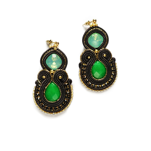 Blink Blink- kolczyki soutache Mró Soutache