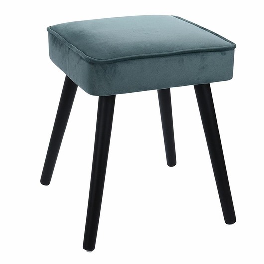 Stołek Taboret Tapicerowany niebieski MIA home