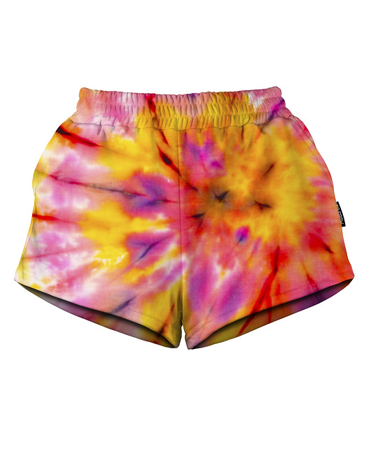 szorty damskie Shorty Spodenki Damskie DR.CROW Tie Die Pink