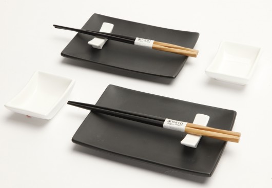 zestaw do sushi black & white  I EDO ART FOOD