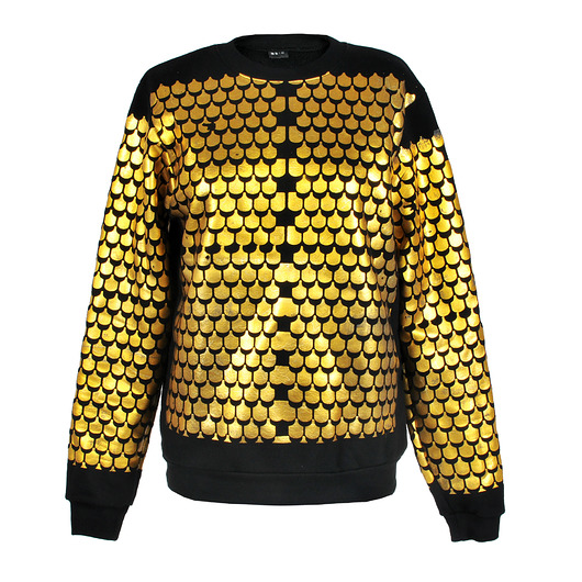 bluza bez kaptura damska bluza typu sweatshirt goldfish