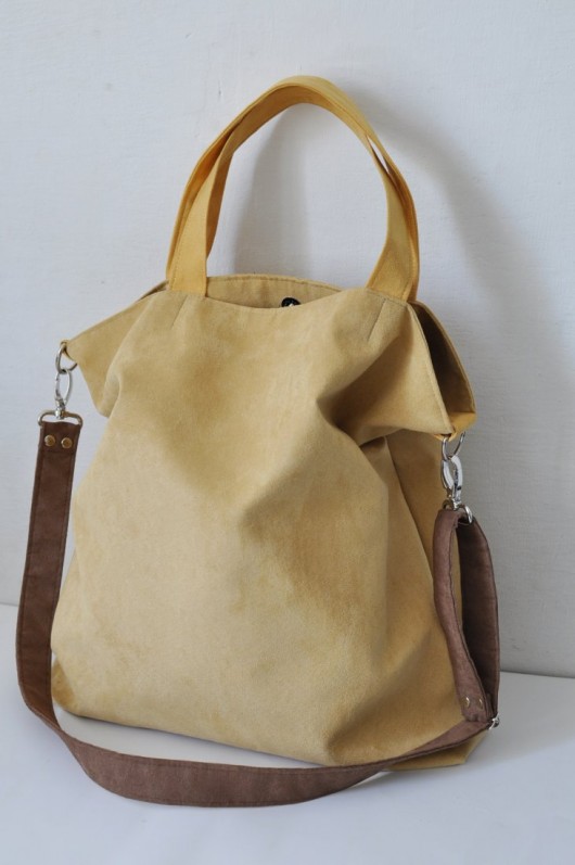 Torba hobo XXL - piaskowa PRACOWNIA 166