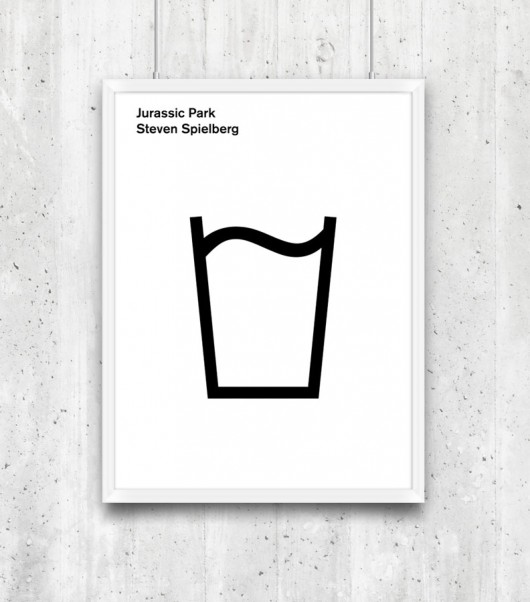 Jurassic Park - plakat typograficzny minimalmill