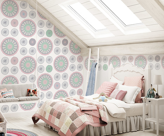Tapeta Border ścienny Pastel Flowers Humpty Dumpty Room Decoration