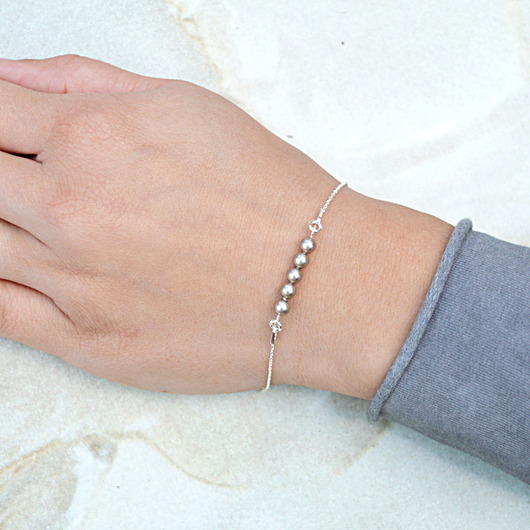 Bransoletka z Perełkami kryształ swarovski  Laoni