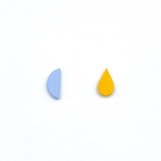 kolczyki drewniane Kolczyki Nie Do Pary MINI