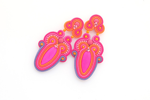 kolczyki soutache Kolczyki pełne energii 3