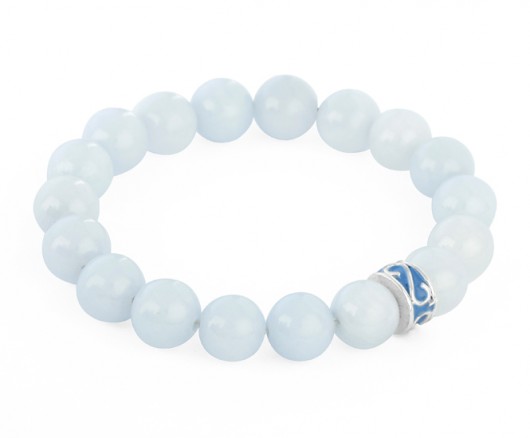 Blue jade with bead. Lavoga