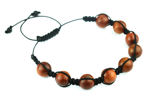 Bransoleta Męska Drewno sznurek Brazi Druse Jewelry