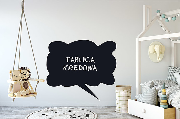 naklejki ścienne do pokoju dziecka Naklejka tablicowa KOMIKSOWY DYMEK