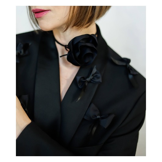 chokery Jedwabny choker