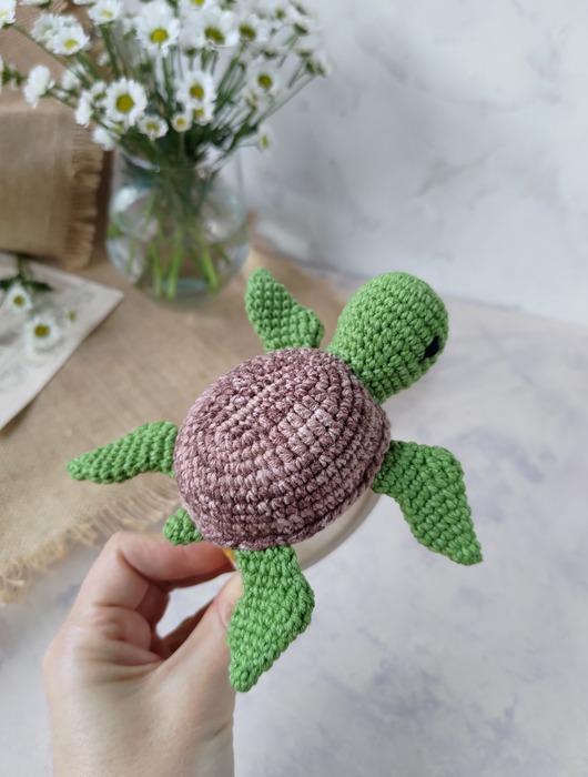 niemowlak - inne Grzechotka żółwik, Gryzak żółw na kółku, Prezent dla noworodka