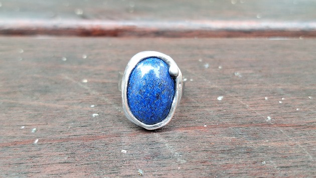 pierścionki - różne Lapis lazuli - pierścionek regulowany