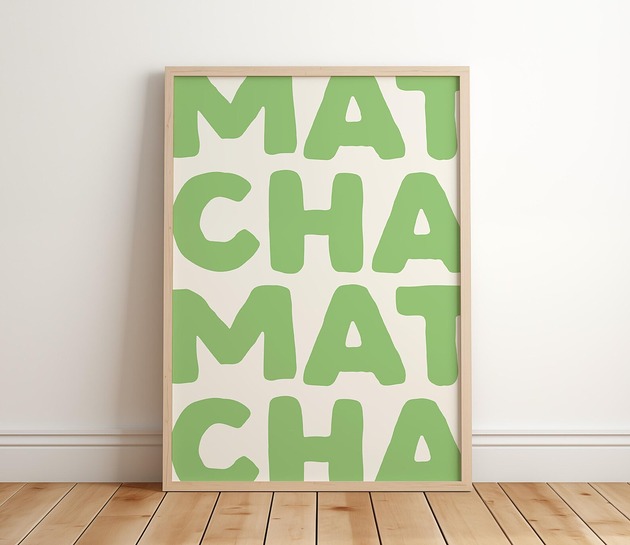 plakaty Plakat Matcha Matcha Zielona Moc
