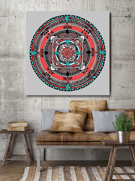 Mandala 50x50cm Malgorzata Domanska