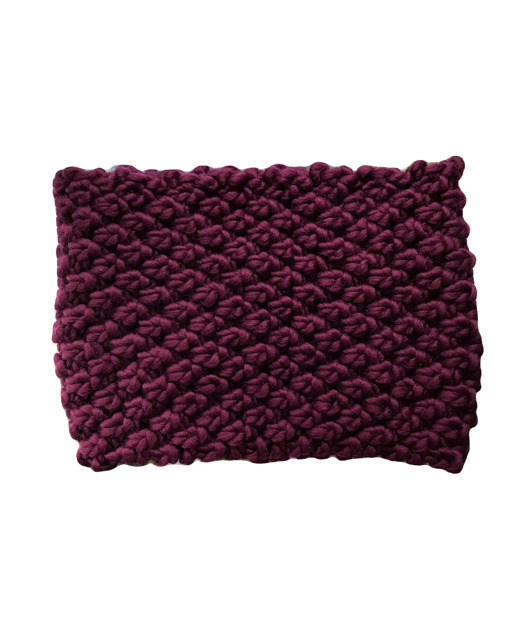 Fioletowy wełniany komin Purple Autumn Holy Alpaca Knit